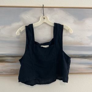Sugar Candy Mountain cropped navy tank size M
